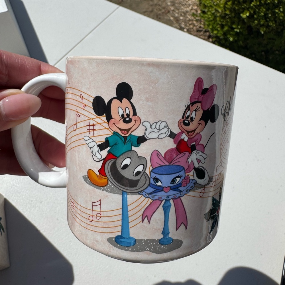Disney Cream Mug Collection for Dining - Christmas Vintage Collection